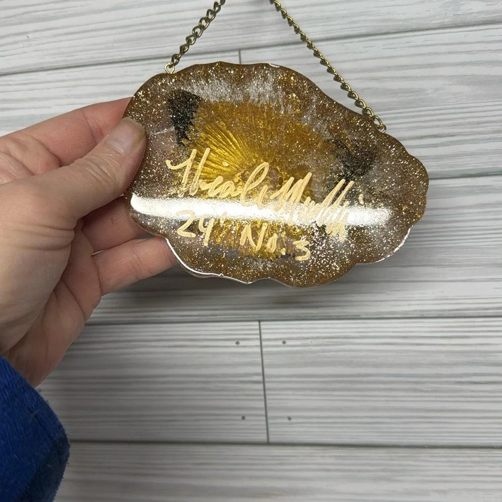 Gold Glitter Butterfly Wall Hanging- no. 3